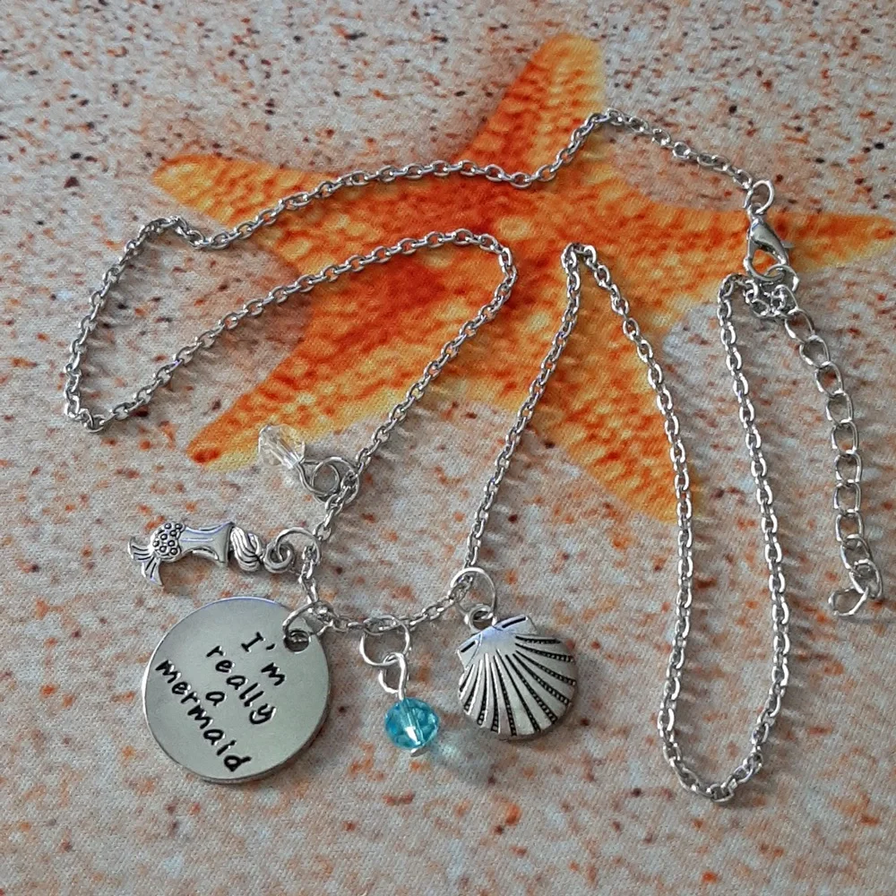 I'm really a mermaid Charm Necklace NWT - Picture 1 of 2